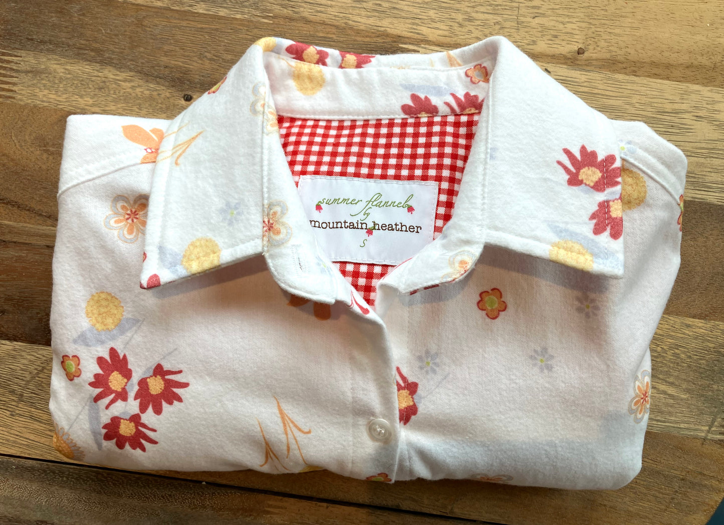 Flower Power Women's Summer Flannel Shirt
