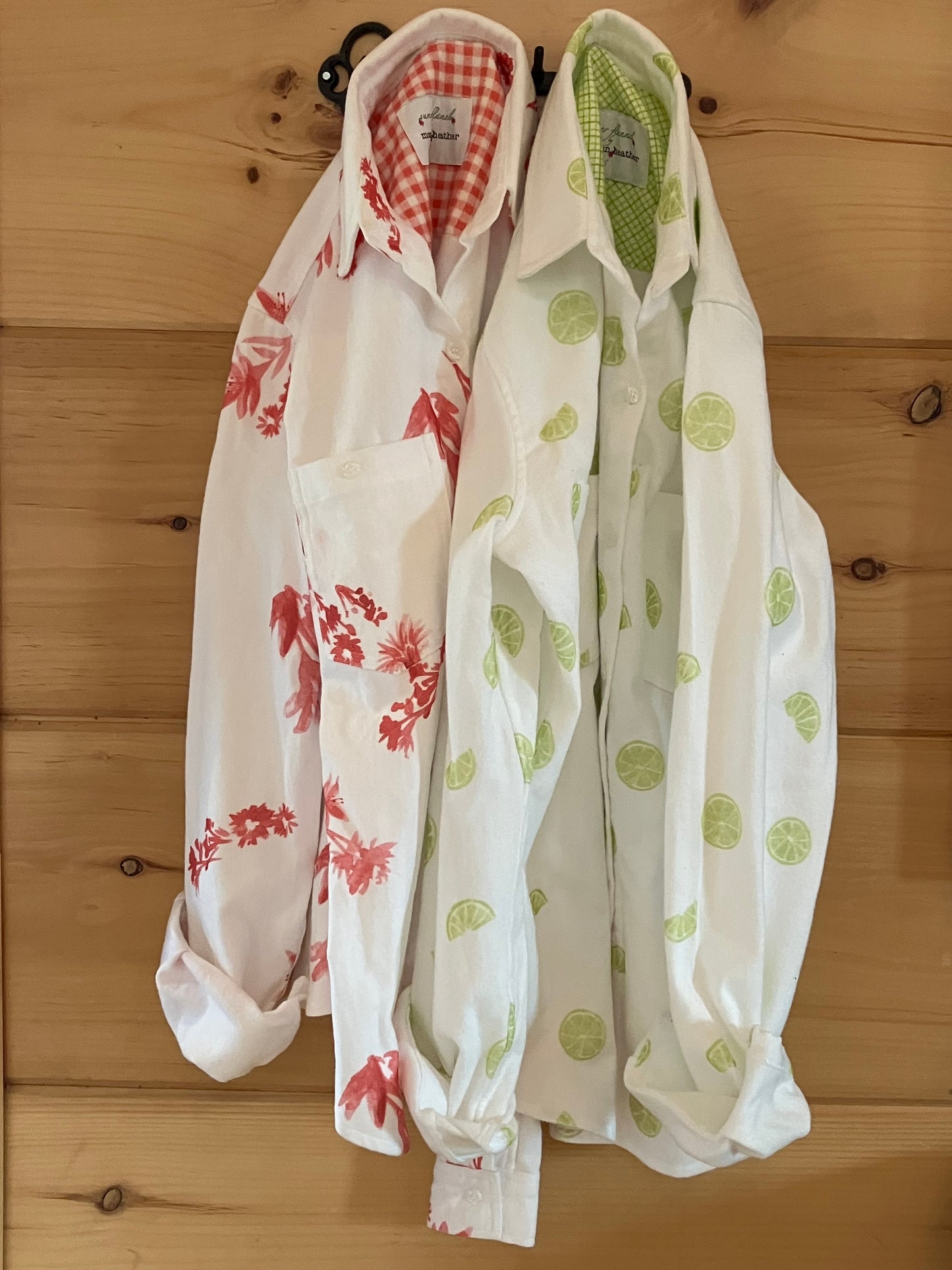Floral in Coral Women's Flannel Shirt