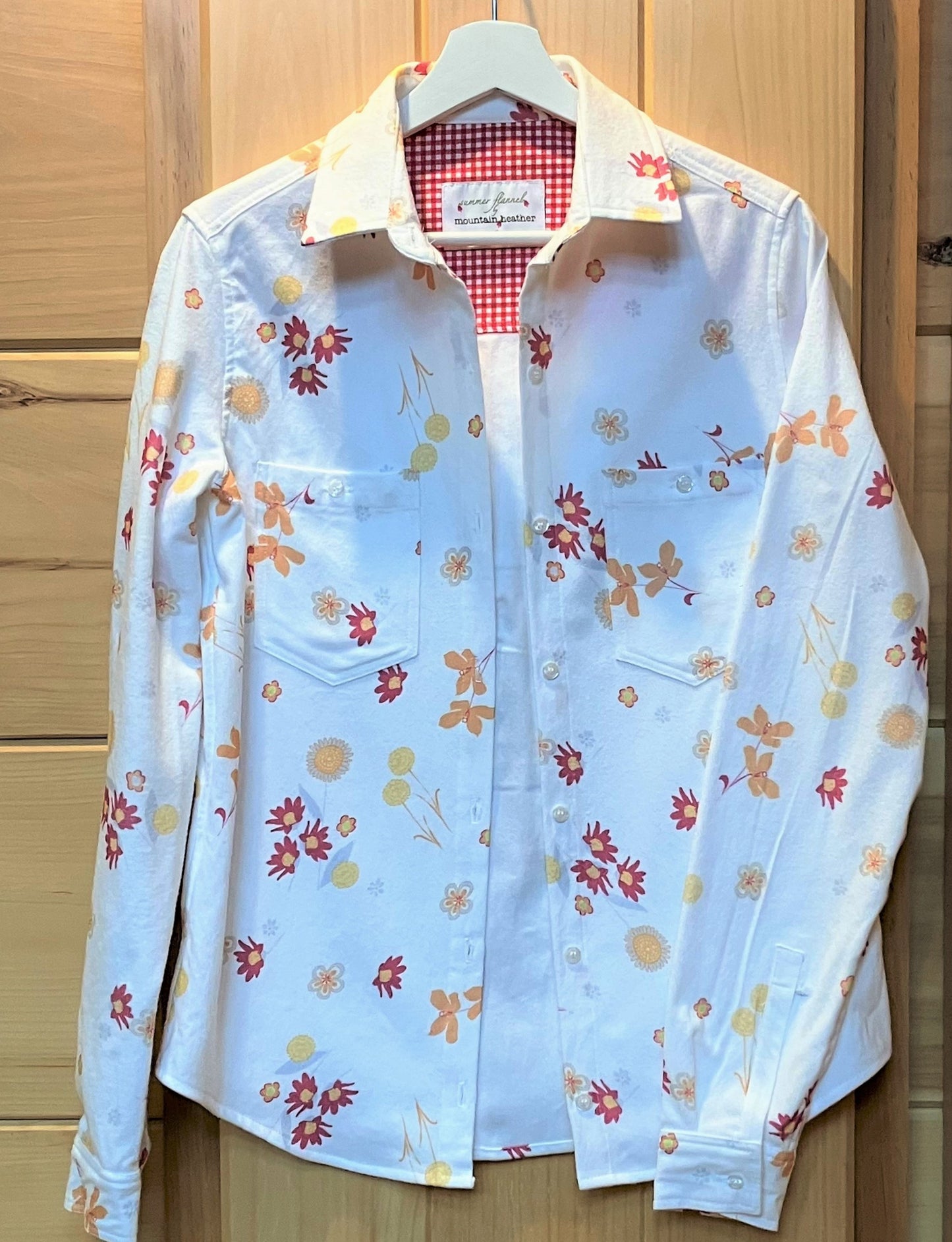 Flower Power Women's Summer Flannel Shirt