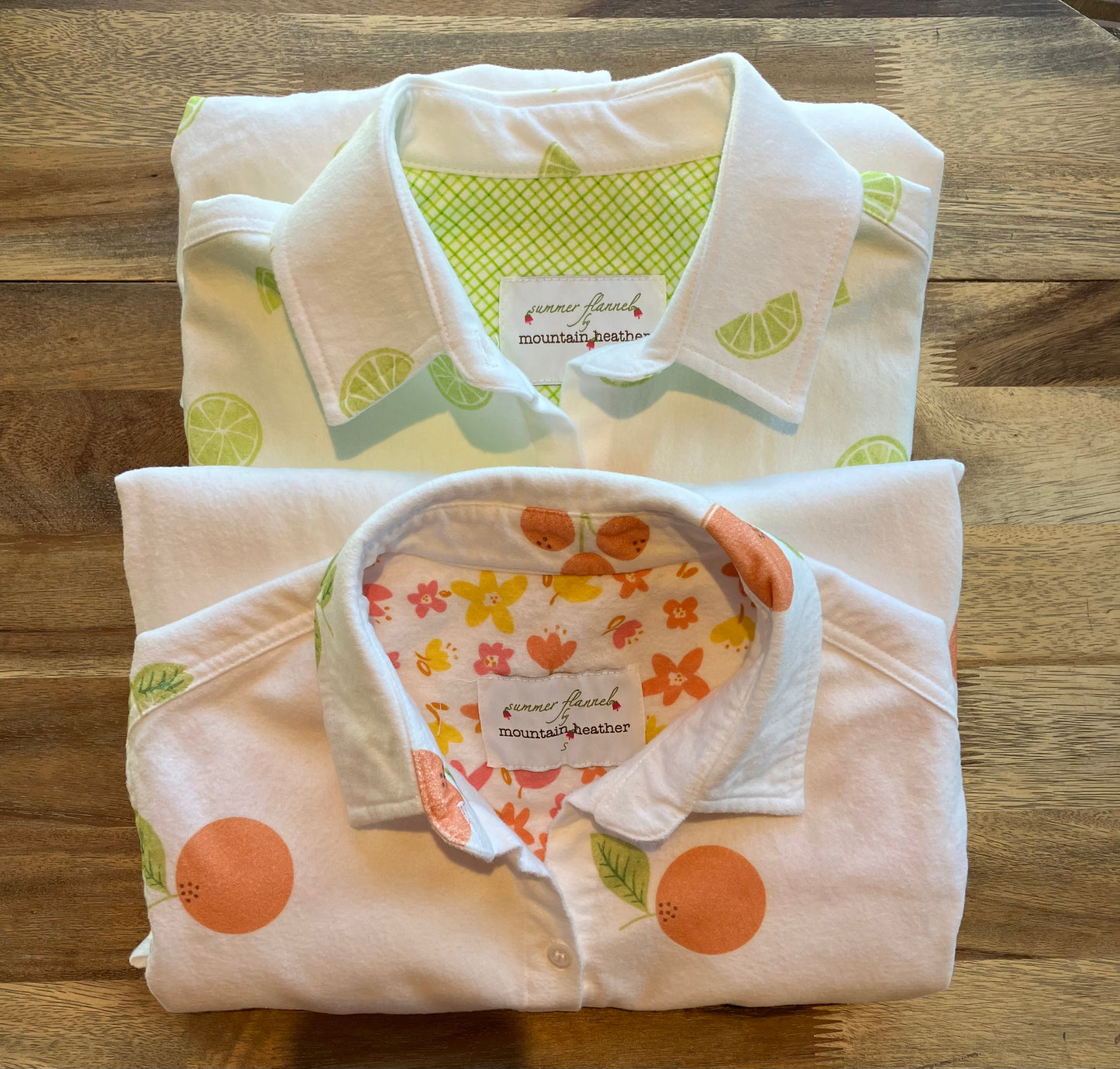 Orange Crushed Women's Summer Flannel Shirt